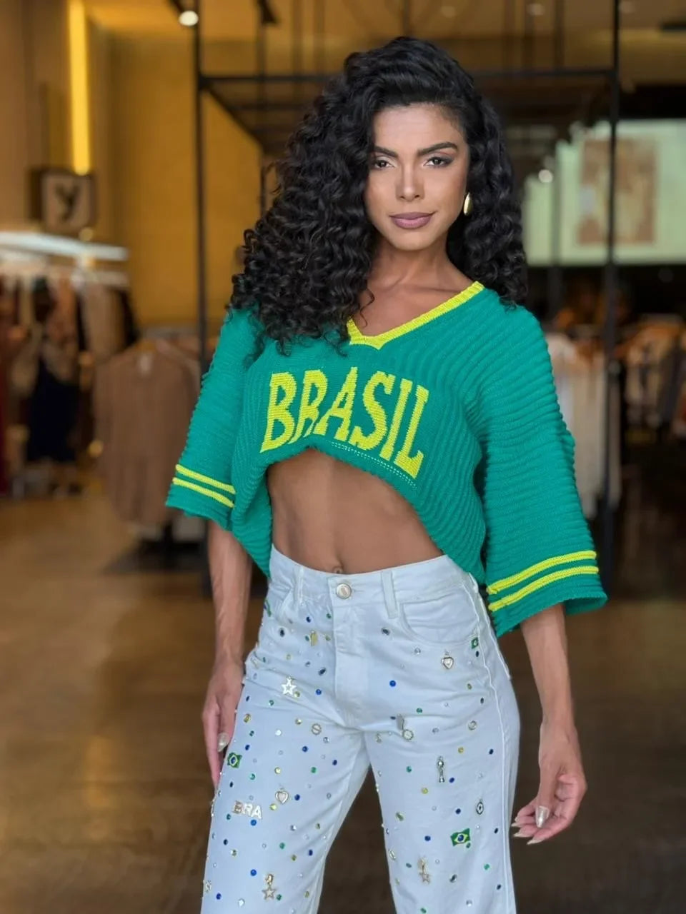 Blusa Tricô Fashion Brasil