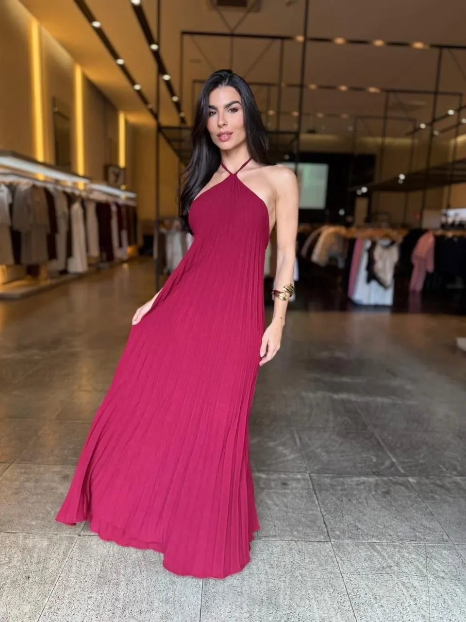 Vestido Plissado Rafa