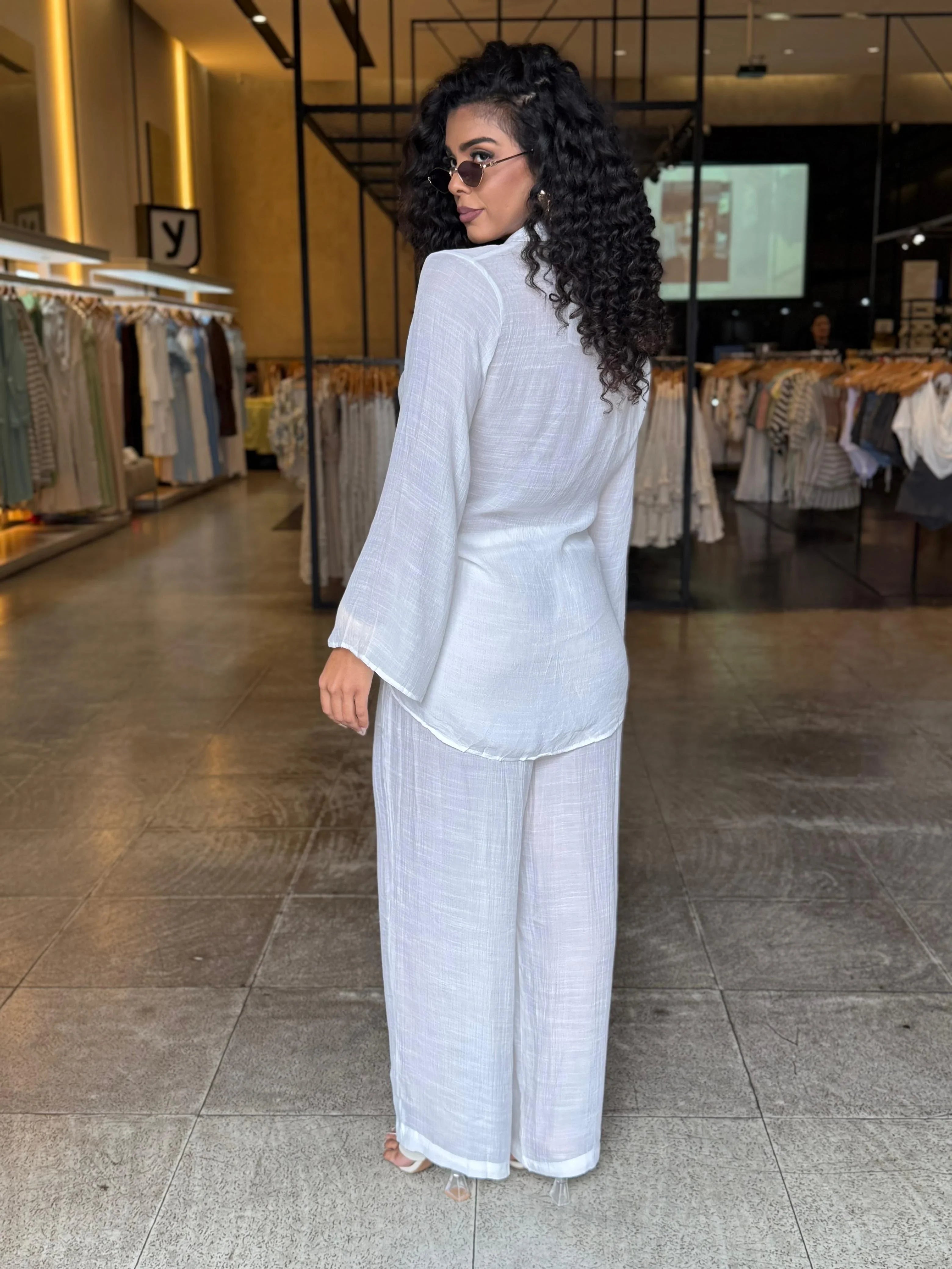 Conjunto Pantalona Camisa Amarração