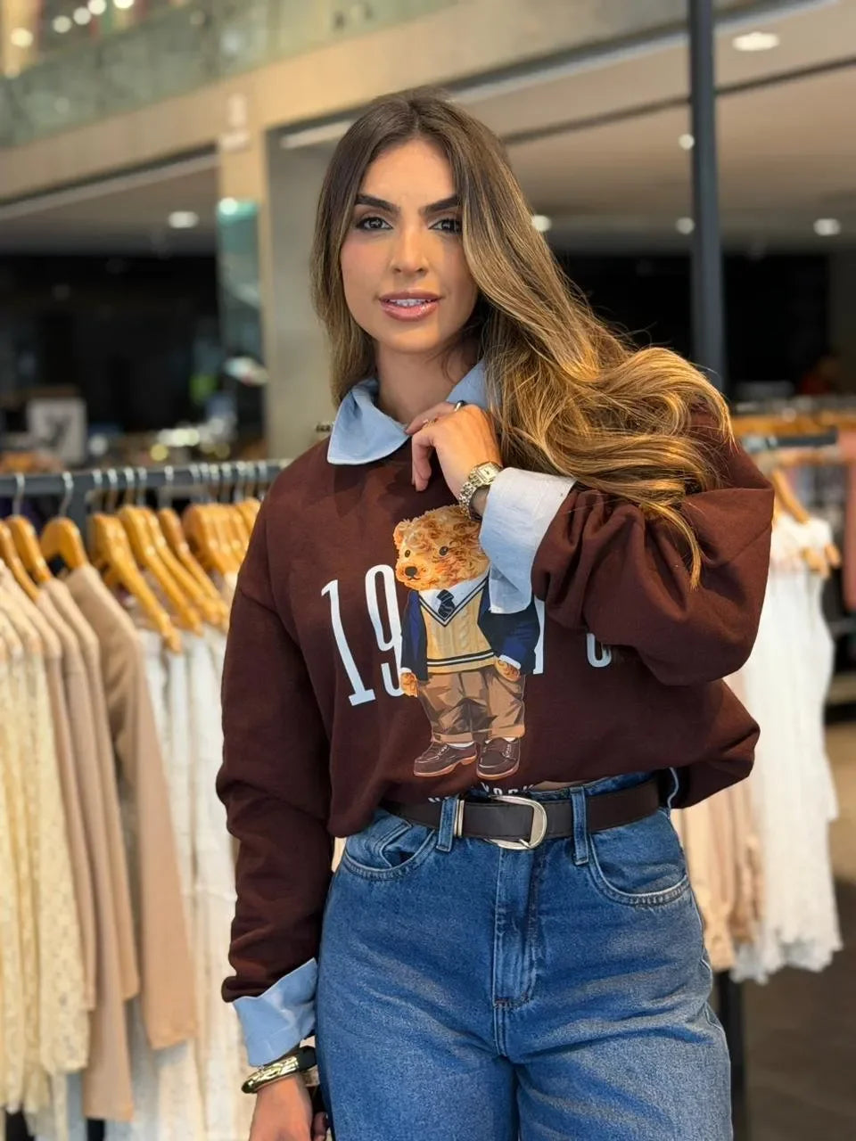 Blusa Moletom Urso