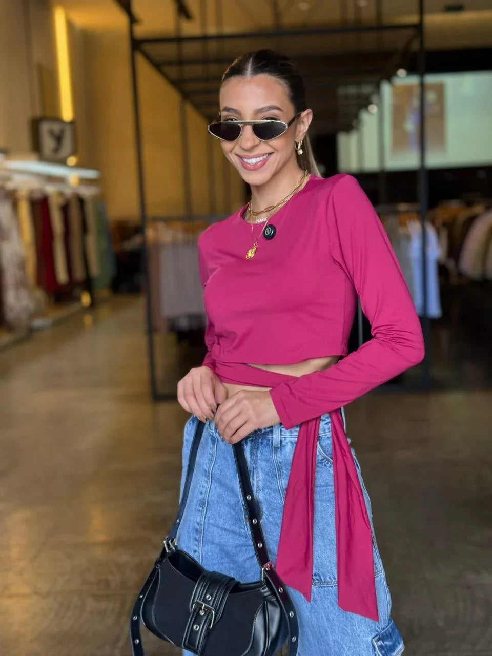 Blusa Luxo Detalhe Amarração