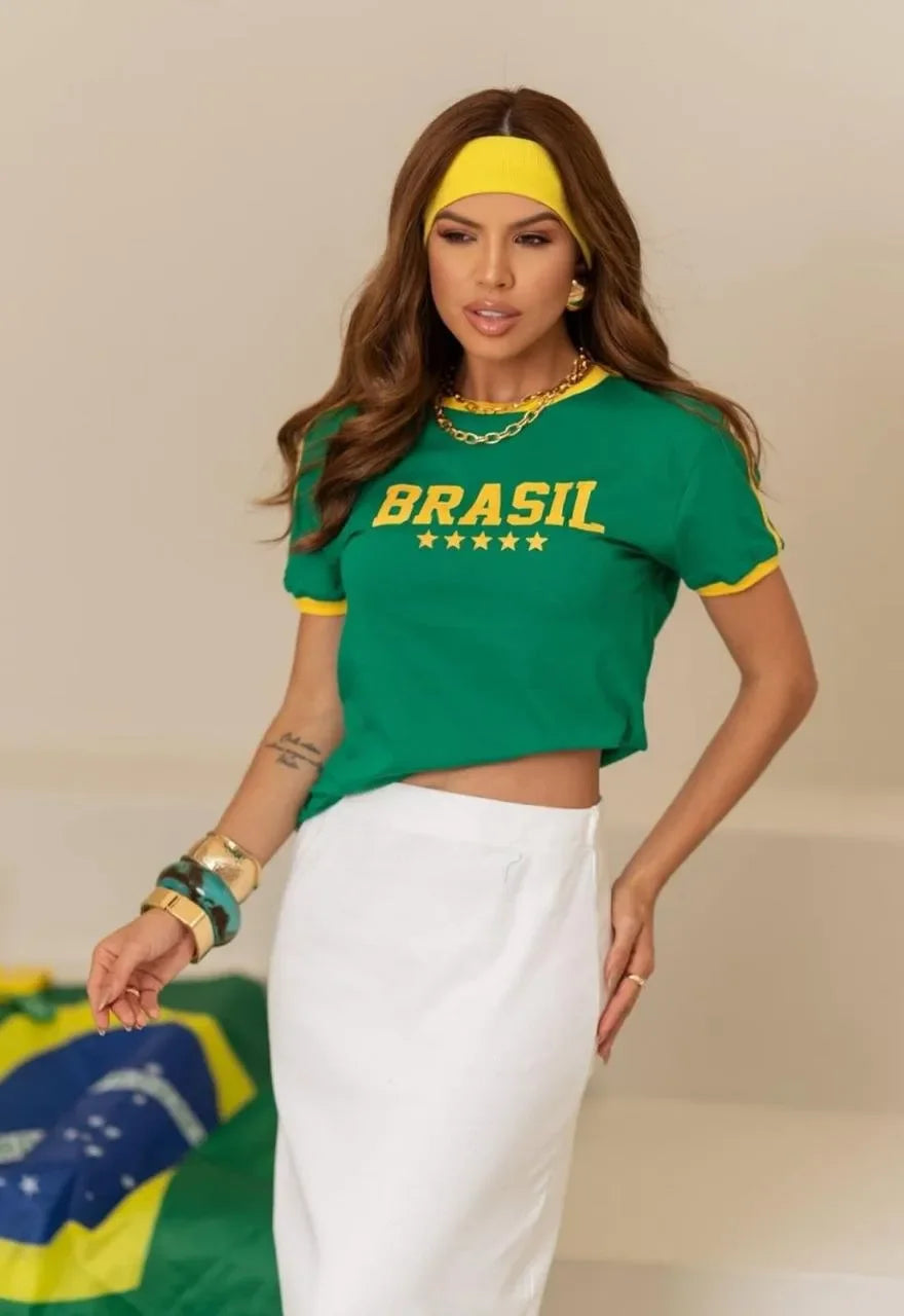T-shirt Brasil Feminina
