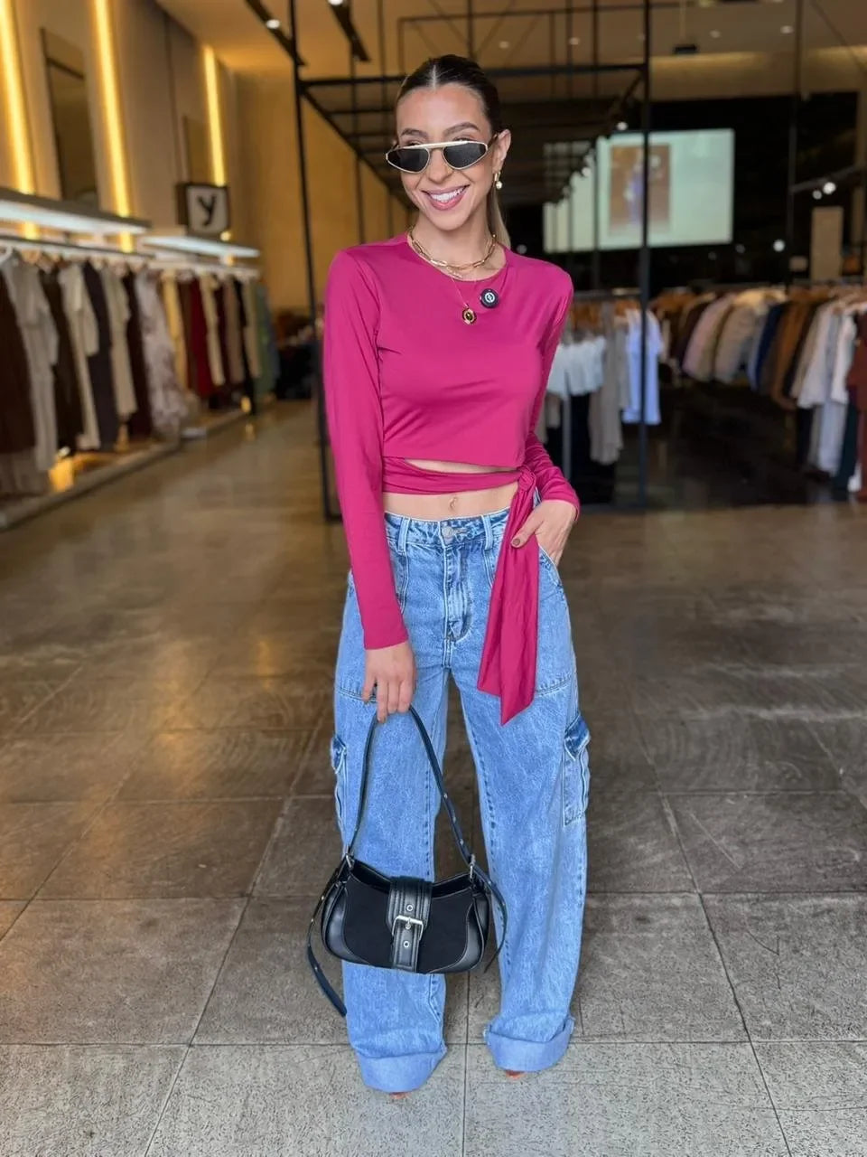 Blusa Luxo Detalhe Amarração